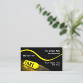 Cartes de visite de taxi modernes (Debout devant)