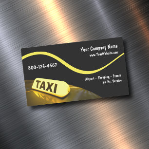 Cartes de visite de taxi modernes