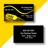 Cartes de visite de taxi modernes