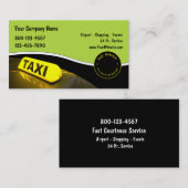 Cartes de visite de taxi nouveaux (Devant / Derrière)