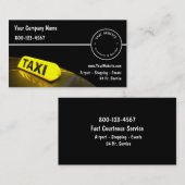Cartes de visite de taxi nouveaux (Devant / Derrière)