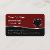 Cartes de visite de taxis brillants (Devant)