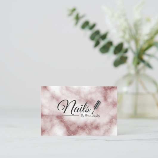 Cartes de visite de technicien de clou (Debout devant)