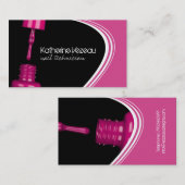 Cartes de visite de technicien de clou (Devant / Derrière)