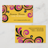 Cartes de visite de technicien de clou (Devant / Derrière)