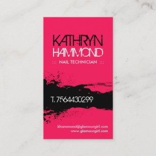 Cartes de visite de technicien de clou