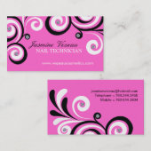 Cartes de visite de technicien de clou (Devant / Derrière)