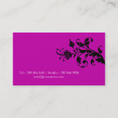 Cartes de visite de technicien de clou (Dos)