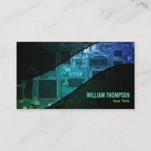 Cartes de visite de technicien d'ordinateur