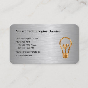 Cartes de visite de technologie moderne