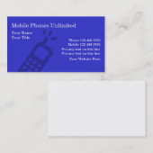 Cartes de visite de téléphones portables (Devant / Derrière)