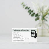 Cartes de visite de télésanté Médicales (Debout devant)