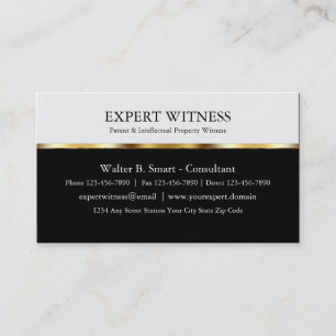 Cartes de visite de témoin expert