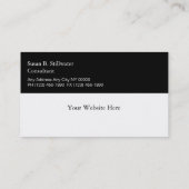 Cartes de visite de témoin expert Médicale (Dos)