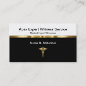 Cartes de visite de témoin expert Médicale (Devant)