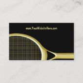 Cartes de visite de tennis (Dos)