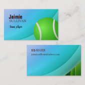 cartes de visite de tennis (Devant / Derrière)