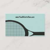 Cartes de visite de tennis (Dos)