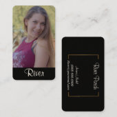 Cartes de visite de tête de modèle (Devant / Derrière)