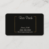 Cartes de visite de tête de modèle (Dos)