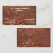 Cartes de visite de texture de la terre (Devant / Derrière)