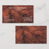 Cartes de visite de texture de la terre (Devant / Derrière)