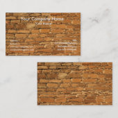 Cartes de visite de texture de la terre (Devant / Derrière)