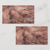 Cartes de visite de texture de la terre (Devant / Derrière)