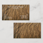 Cartes de visite de texture de la terre (Devant / Derrière)