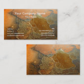 Cartes de visite de texture de la terre (Devant / Derrière)