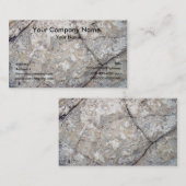 Cartes de visite de texture de la terre (Devant / Derrière)