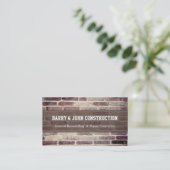 Cartes de visite de texture de mur de briques de (Debout devant)