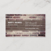 Cartes de visite de texture de mur de briques de (Dos)