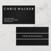 Cartes de visite de texture de tungstène (Devant / Derrière)