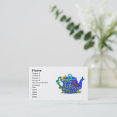 Cartes de visite de théière de libellule (Debout devant)