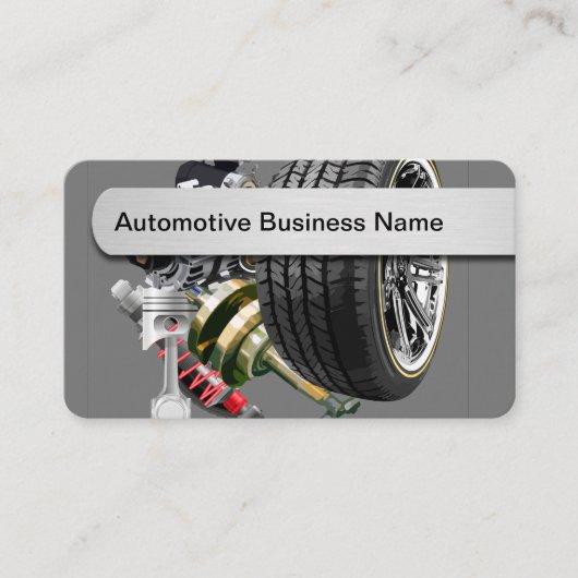 Cartes de visite de thème automobile cool (Devant)