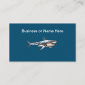 Cartes de visite de thème cool requin (Devant)