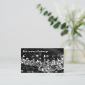 Cartes de visite de thème de bijouterie chic Desig (Debout devant)