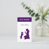Cartes de visite de thème de chien professionnel m (Debout devant)