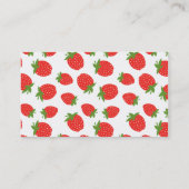 Cartes de visite de thème de fraise (Dos)