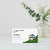 Cartes de visite de thème de golf classe conceptio (Debout devant)