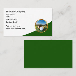 Cartes de visite de thème de golf classe conceptio