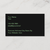 Cartes de visite de thème de la technologie inform (Dos)