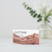Cartes de visite de thème de massage design modern (Debout devant)