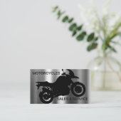 Cartes de visite de thème de moto cool (Debout devant)