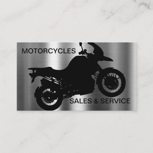 Cartes de visite de thème de moto cool (Devant)