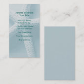 Cartes de visite de thème de plage (Devant / Derrière)