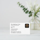 Cartes de visite de thème de soins de santé classi (Debout devant)