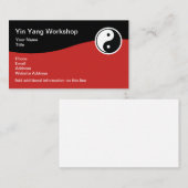 Cartes de visite de thème de Yin Yang (Devant / Derrière)