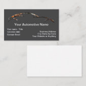 Cartes de visite de thème d'entreprise automobile (Devant / Derrière)